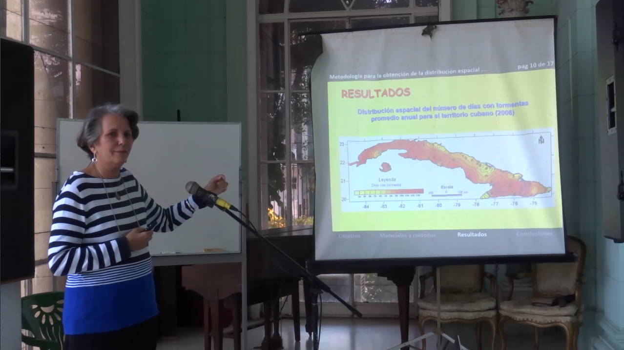 Metodología para la obtención de la distribución espacial de tormentas eléctricas en Cuba