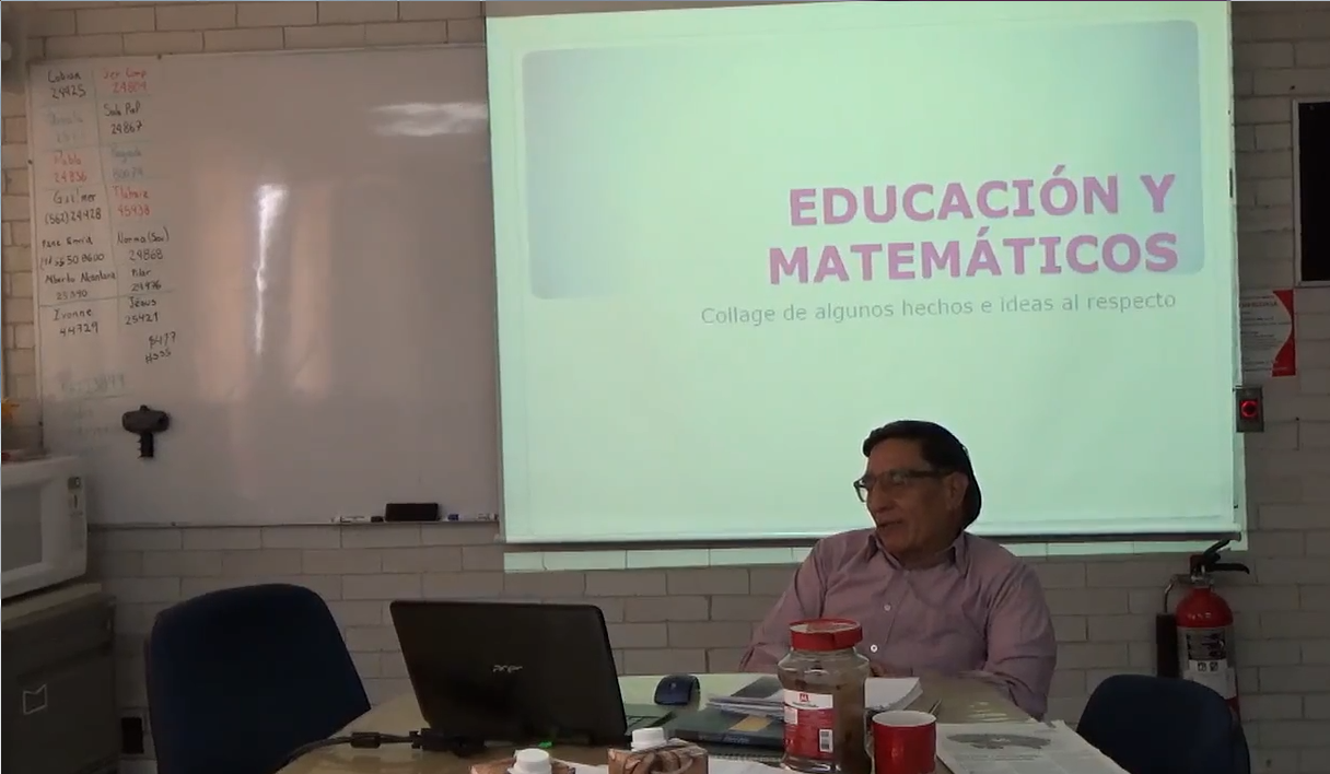 Educación y matemáticos: collage de algunas ideas y hechos